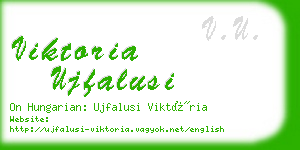 viktoria ujfalusi business card